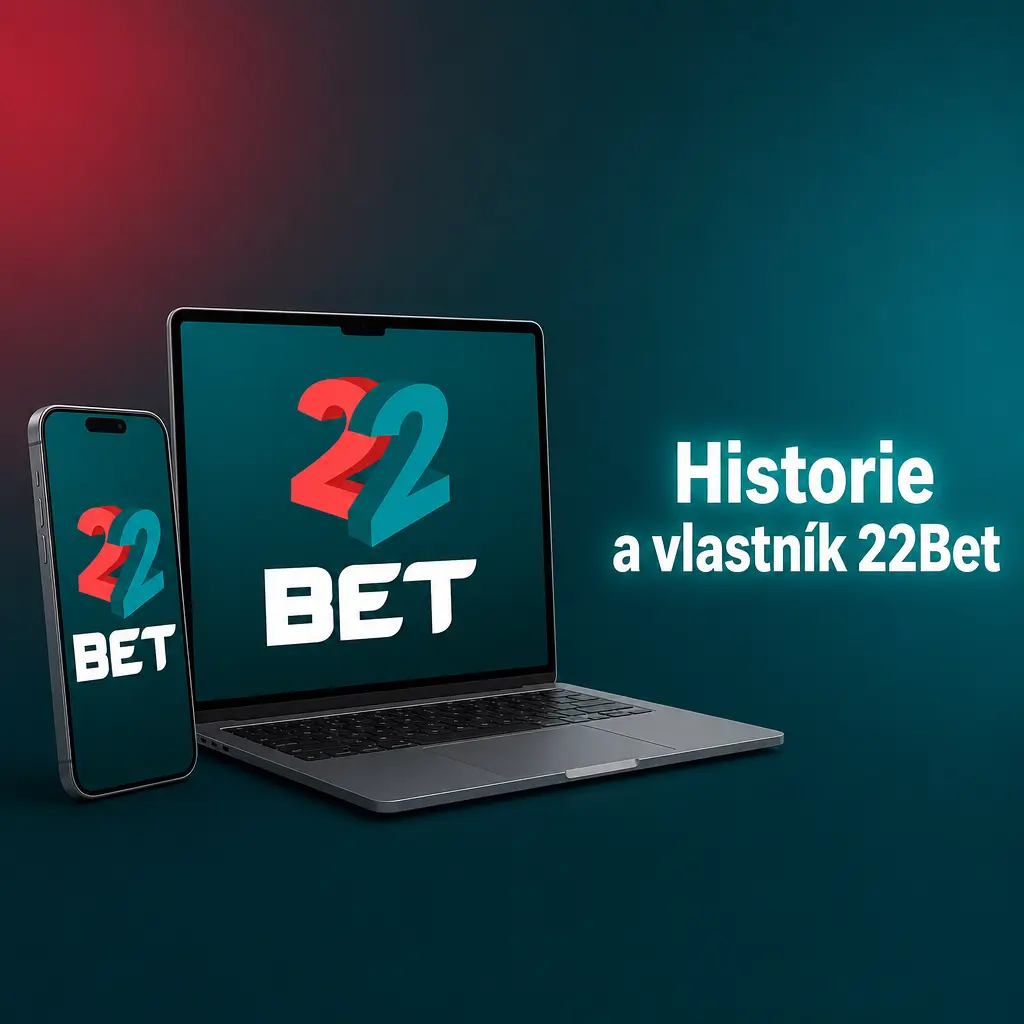 Logo 22Bet a historie značky založené v roce 2017, provozovatel TechSolutions Group N.V. s licencí Curaçao