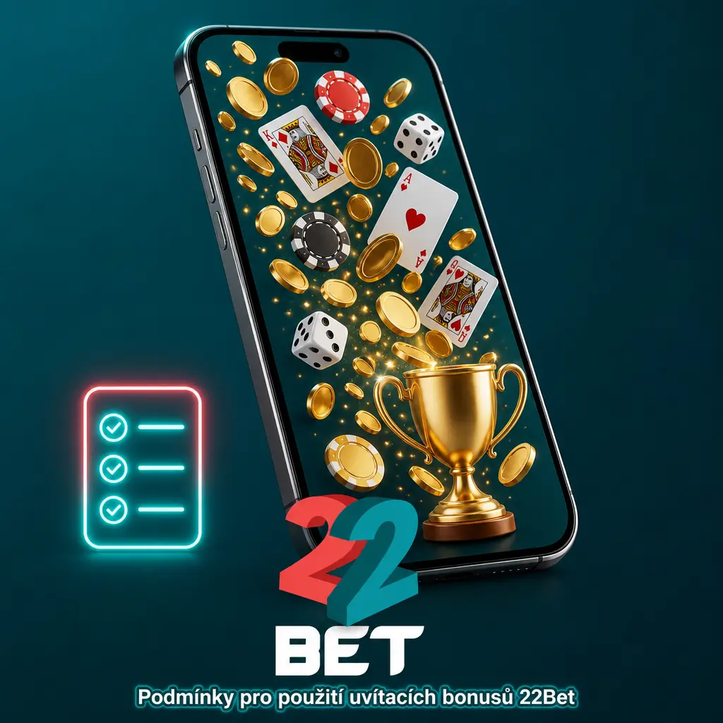 Podmínky pro čerpání uvítacích bonusů 22Bet – věk, ověření účtu, sázecí požadavky a pravidla pro vklady a výběry.