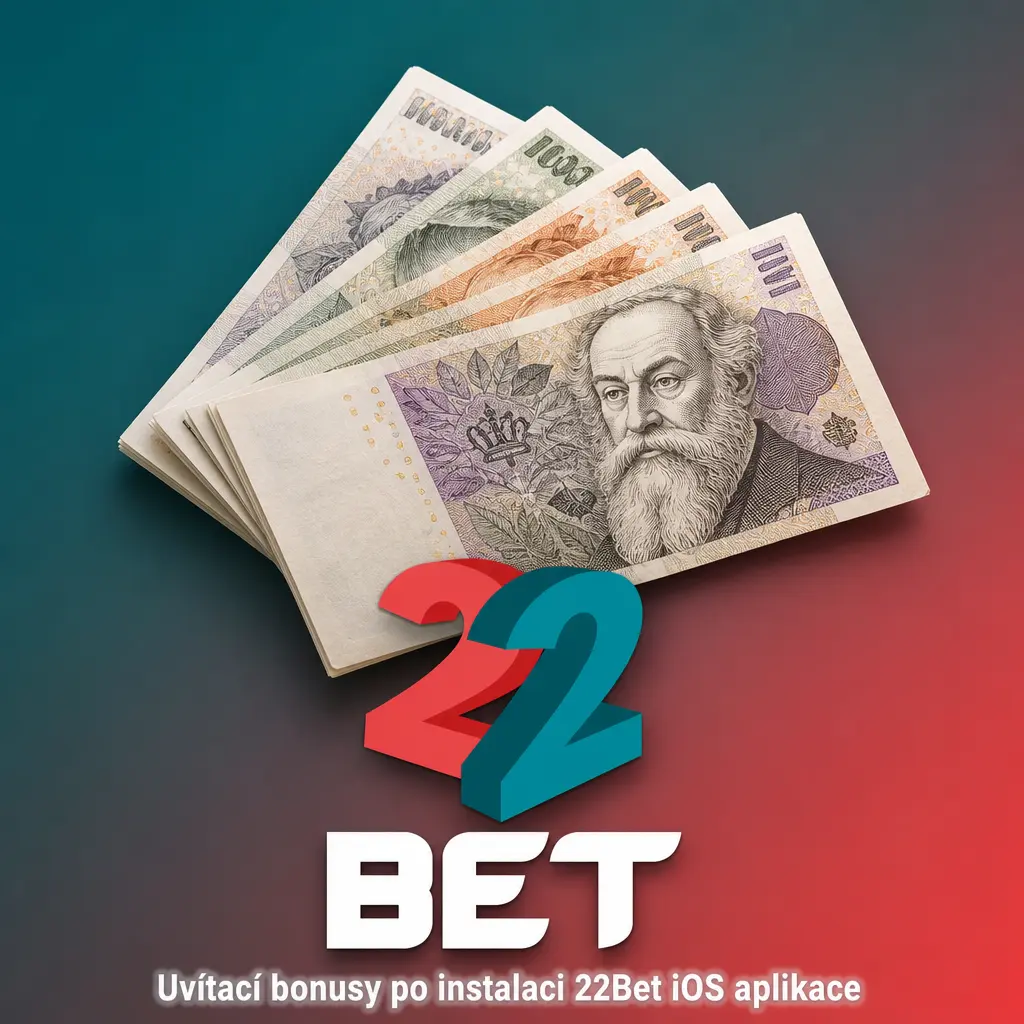 Uvítací bonusy 22Bet iOS aplikace: casino balíček 36 300 CZK + 150 FS a sportovní bonus 100 % do 3 000 CZK